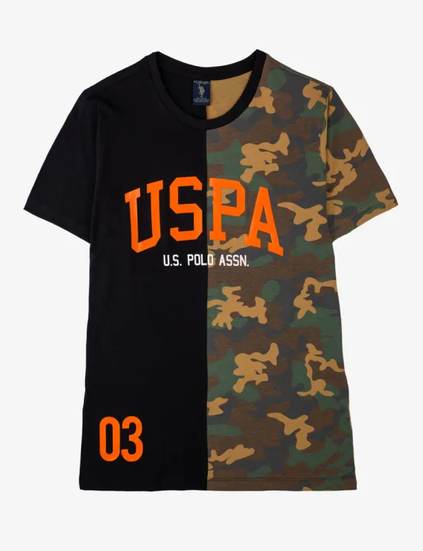 USPA PIECED CAMO T-SHIRT made by U.S. Polo Assn.