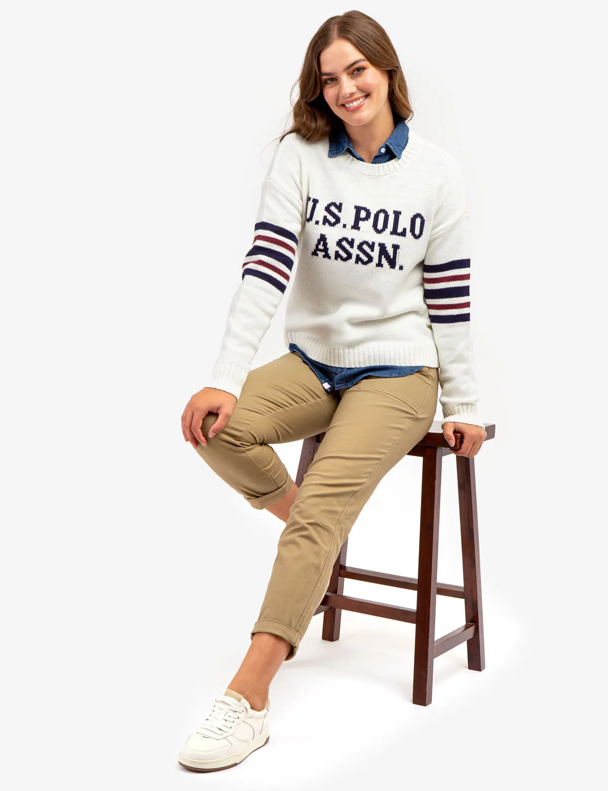 CREW NECK VARSITY SWEATER sold by U.S. Polo Assn. product image thumbnail 4