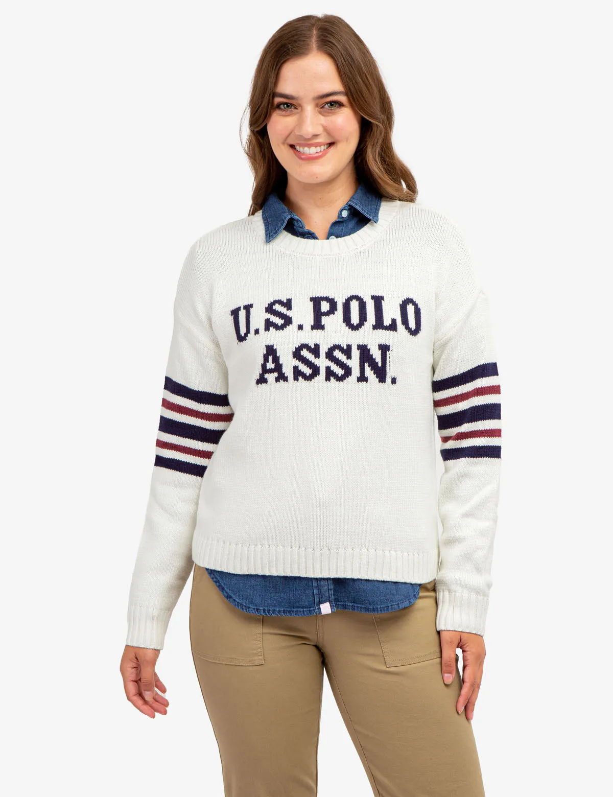 CREW NECK VARSITY SWEATER sold by U.S. Polo Assn.