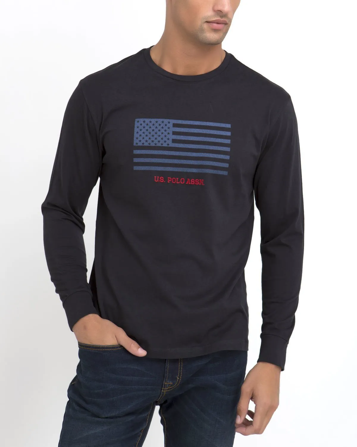 LONG SLEEVE FLAG T-SHIRT sold by U.S. Polo Assn. product image thumbnail 5