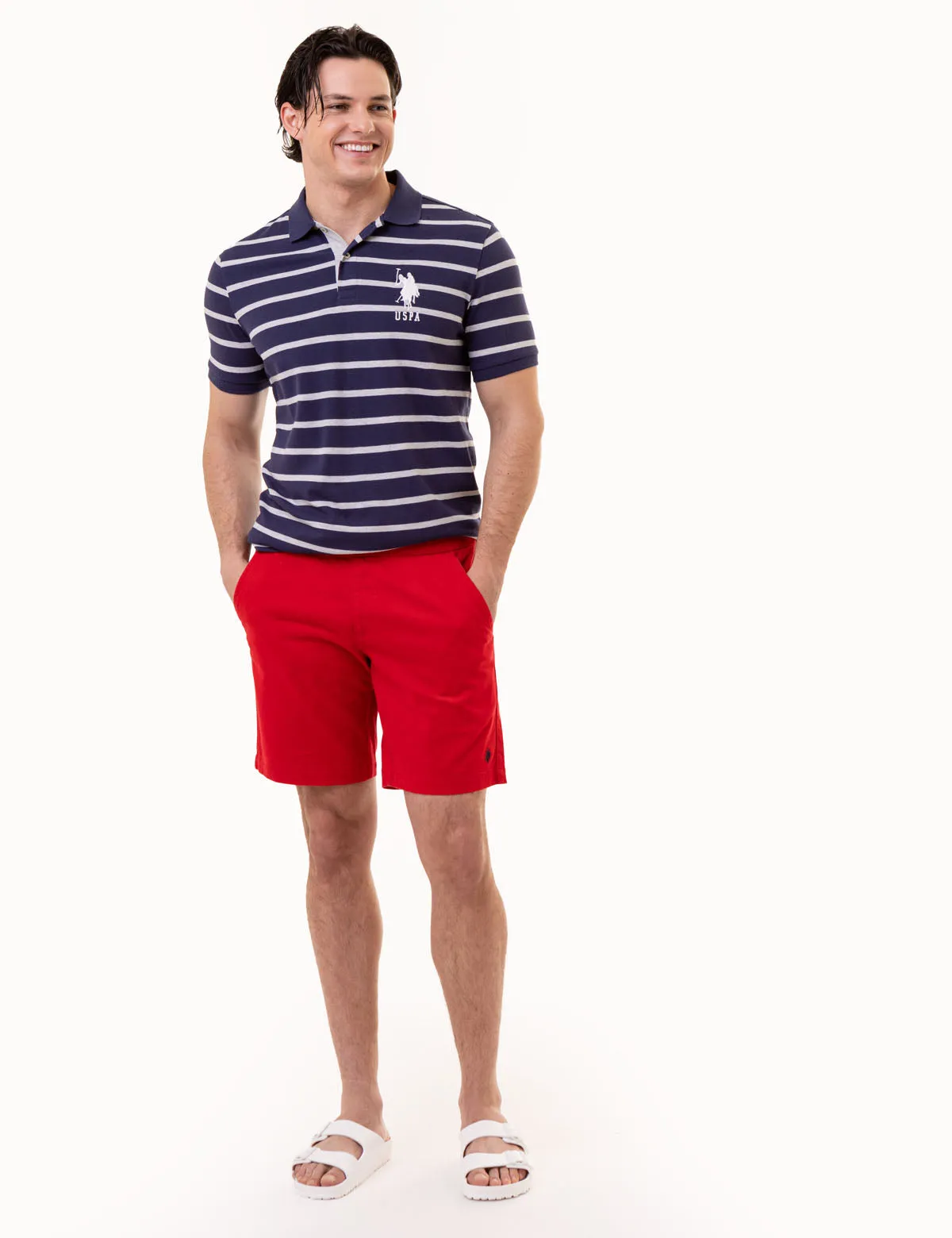 HORIZONTAL STRIPE PIQUE POLO SHIRT sold by U.S. Polo Assn. product image thumbnail 3