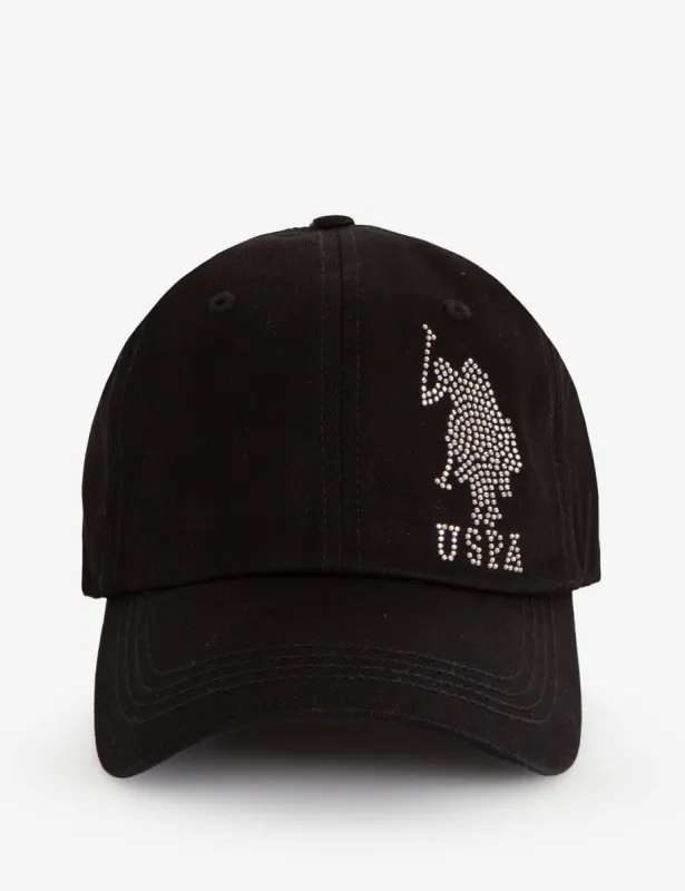WOMENS TWILL RHINESTONE SIDE LOGO HAT sold by U.S. Polo Assn.