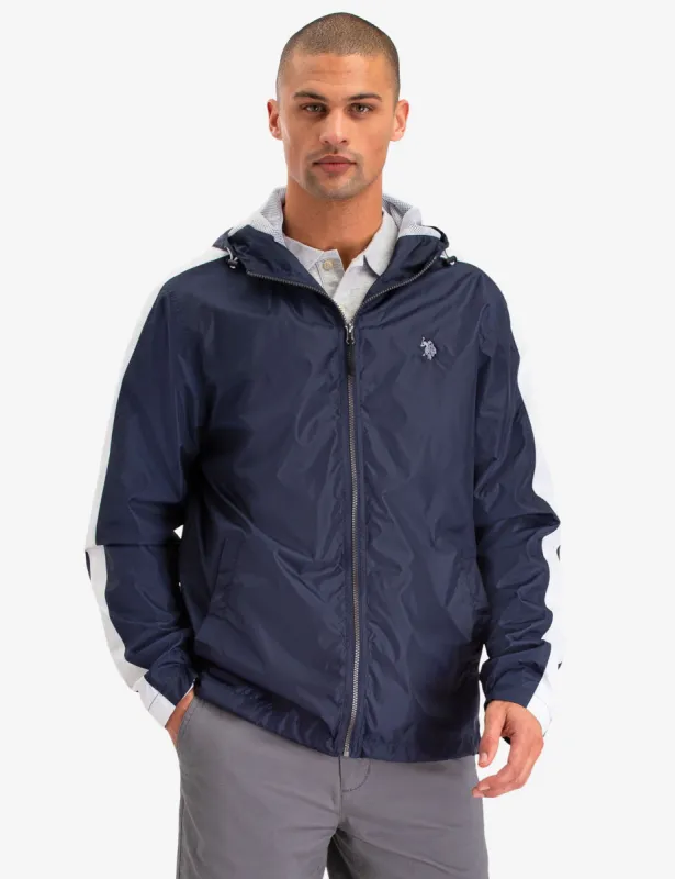 SIDE STRIPE WINDBREAKER JACKET sold by U.S. Polo Assn.
