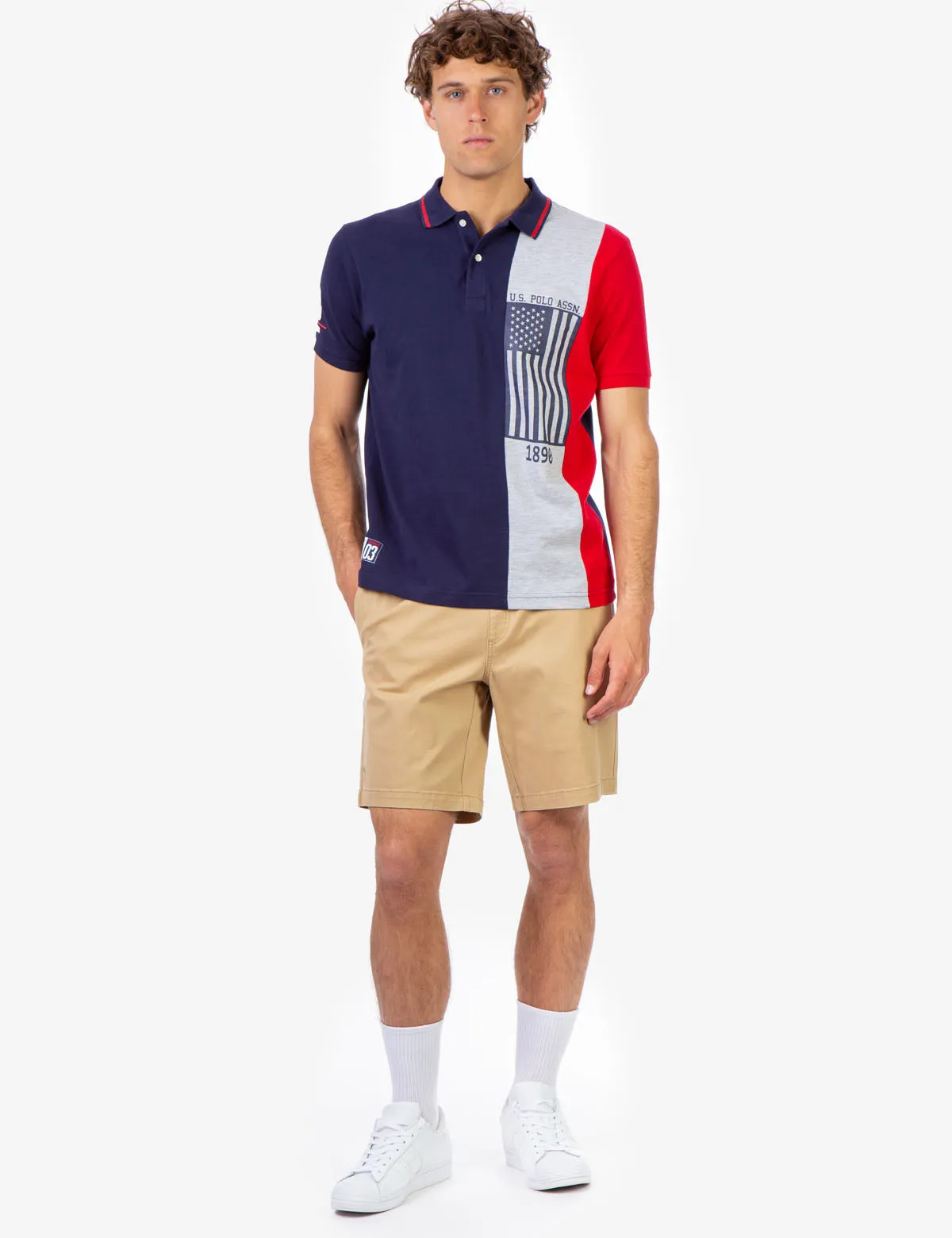 COLORBLOCK FLAG PIQUE POLO SHIRT sold by U.S. Polo Assn. product image thumbnail 2
