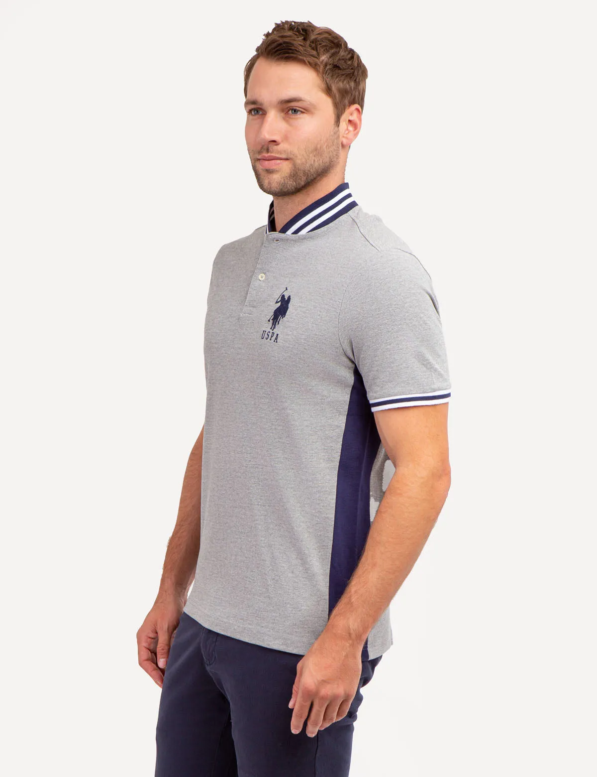 BASEBALL COLLAR PIQUE POLO SHIRT sold by U.S. Polo Assn. product image thumbnail 4