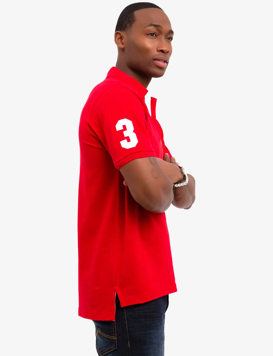 MULTI COLOR BIG LOGO SOLID POLO SHIRT sold by U.S. Polo Assn. product image thumbnail 2