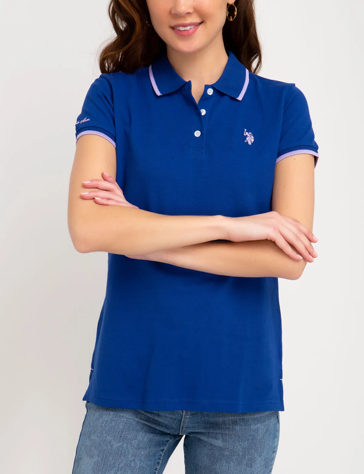 STRETCH SMALL LOGO TIPPED POLO SHIRT sold by U.S. Polo Assn. product image thumbnail 4