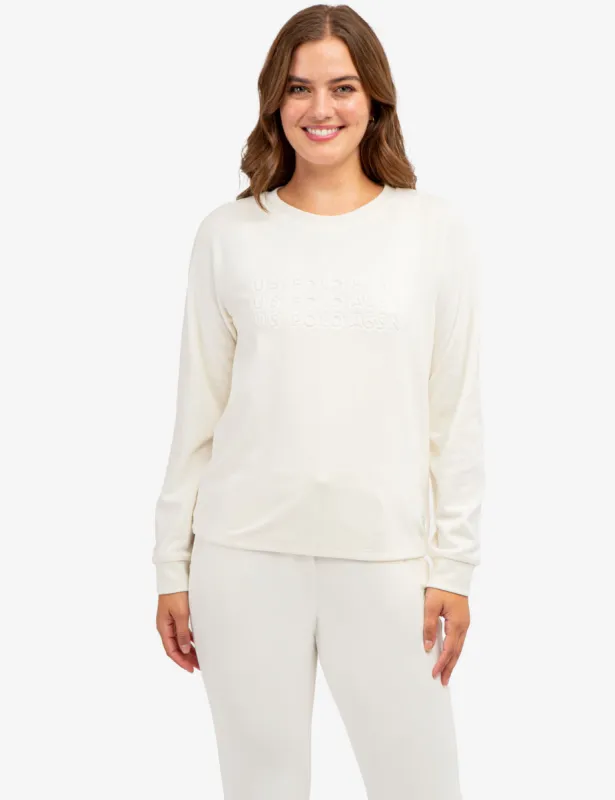VELOUR LOGO CREW NECK PULLOVER sold by U.S. Polo Assn.