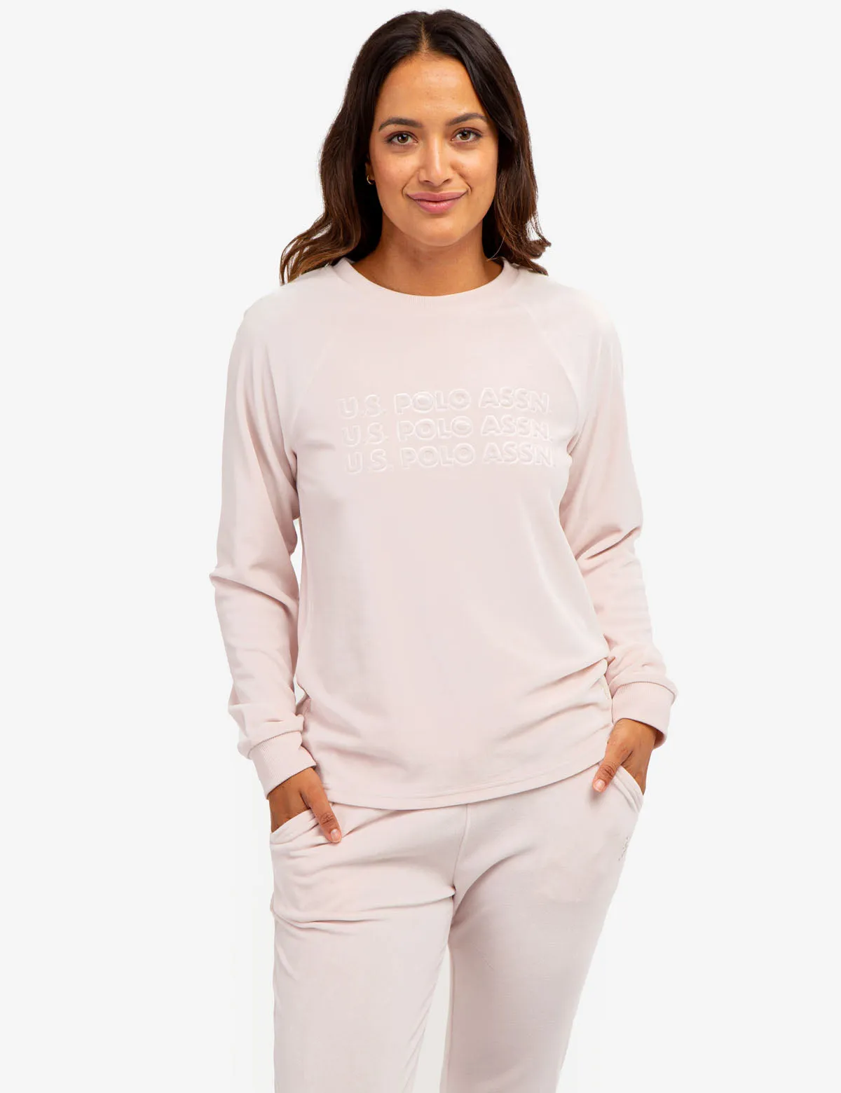 VELOUR LOGO CREW NECK PULLOVER sold by U.S. Polo Assn. product image thumbnail 5