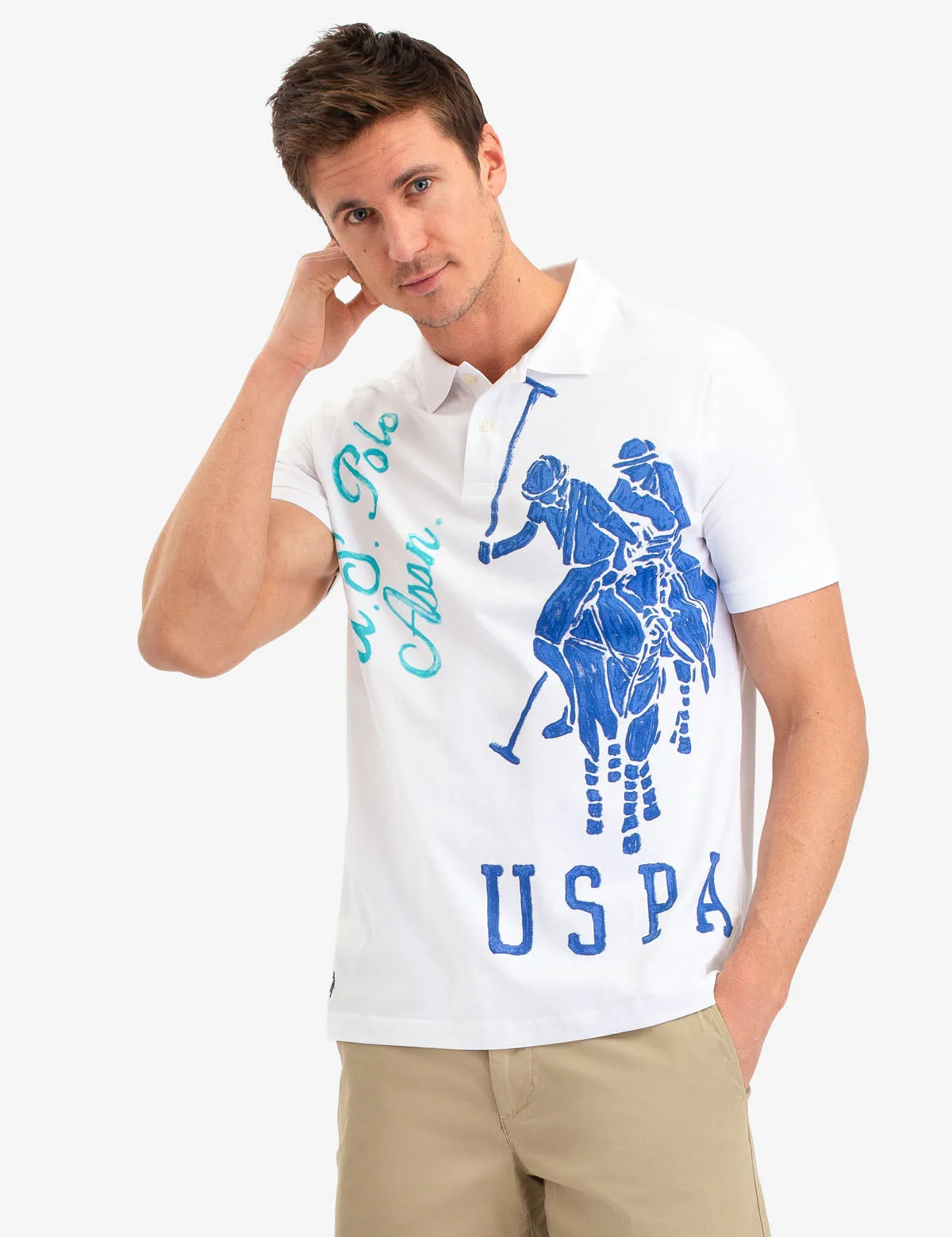 USPA GRAPHIC LOGO POLO SHIRT sold by U.S. Polo Assn.