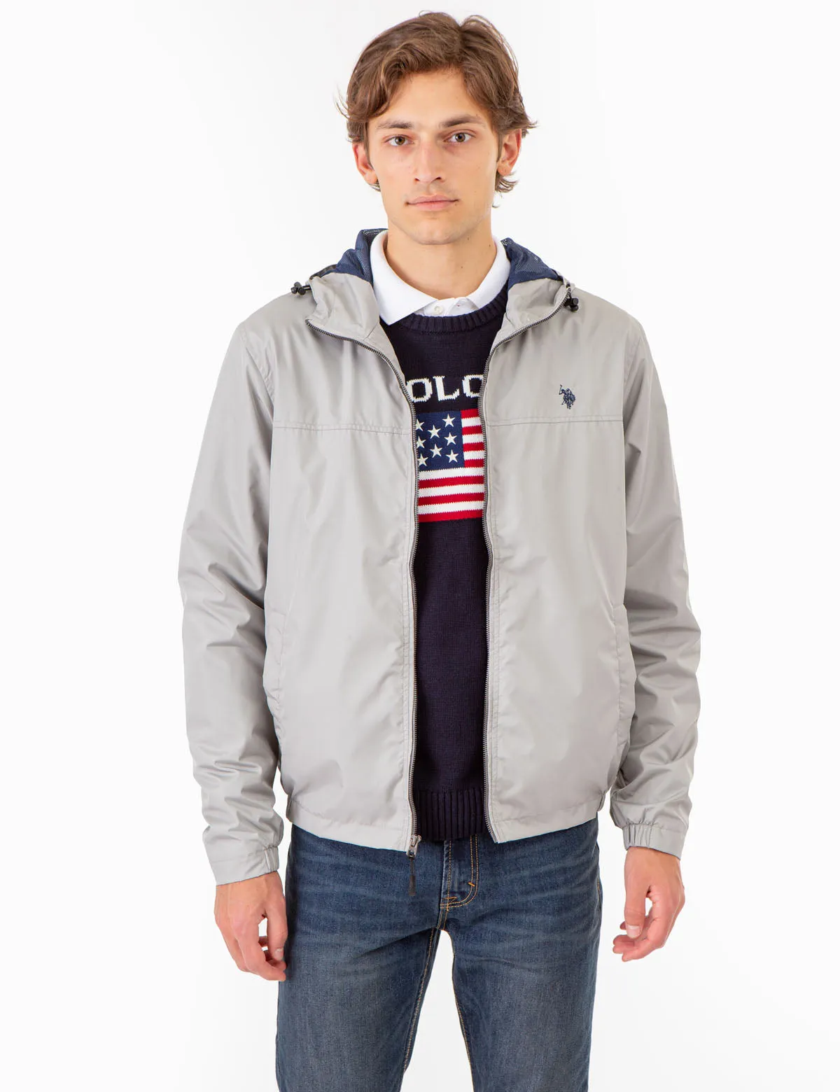 ESSENTIAL HOODED WINDBREAKER sold by U.S. Polo Assn.