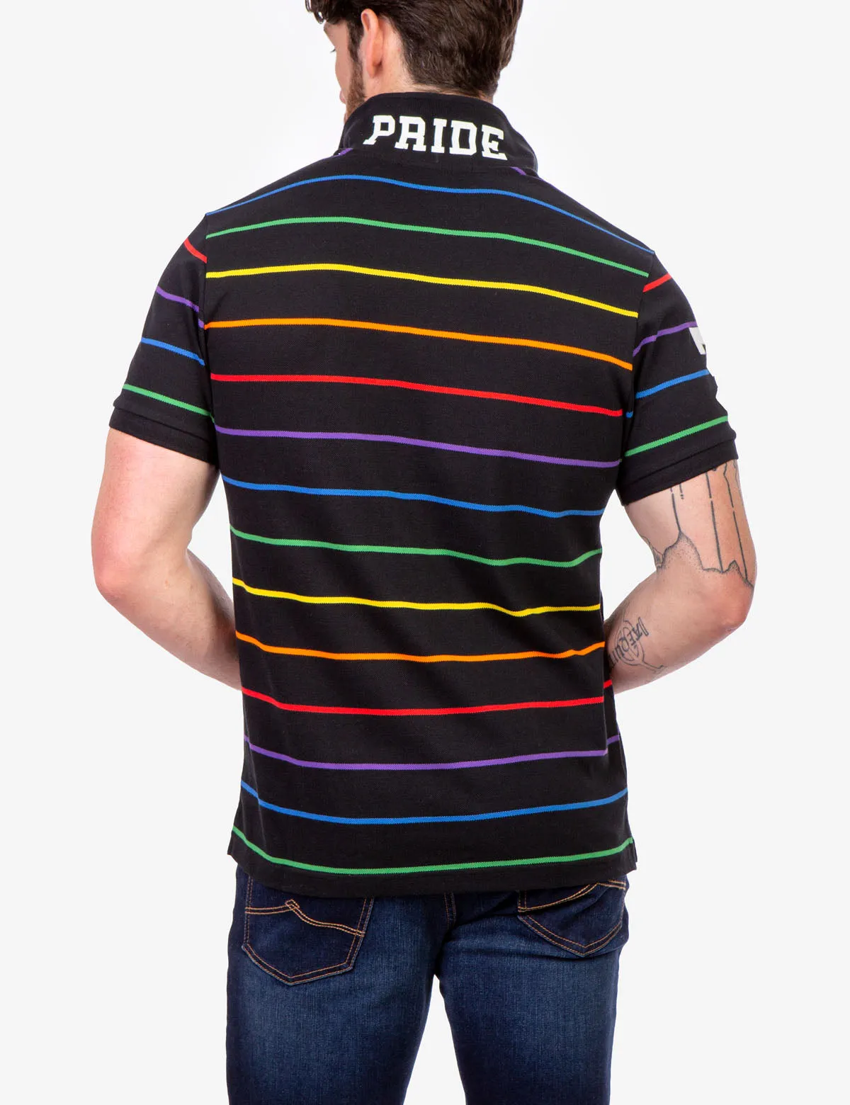 PRIDE YARN DYE STRIPE PIQUE POLO SHIRT sold by U.S. Polo Assn. product image thumbnail 2