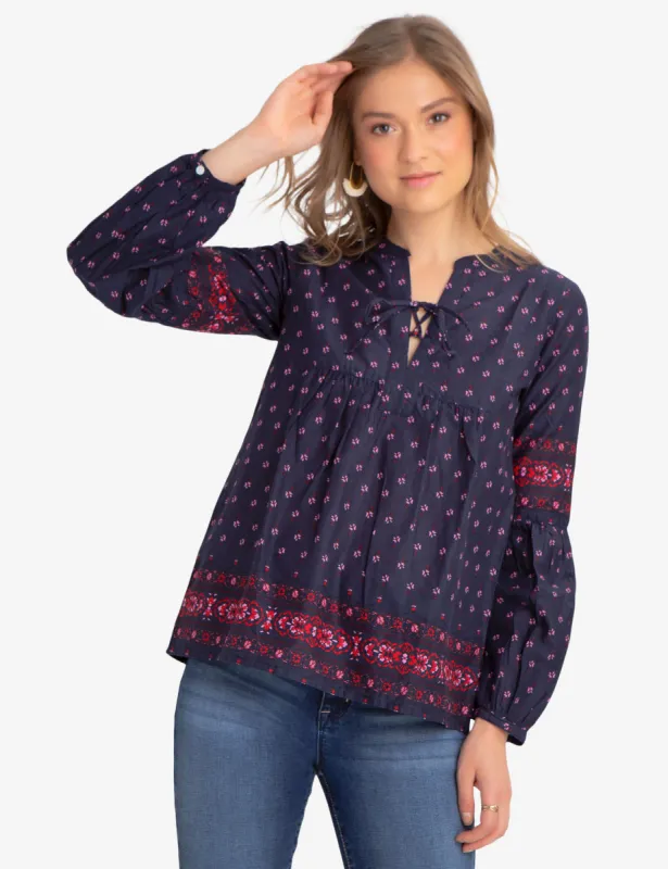 PRINTED LACEUP SHIRT sold by U.S. Polo Assn.