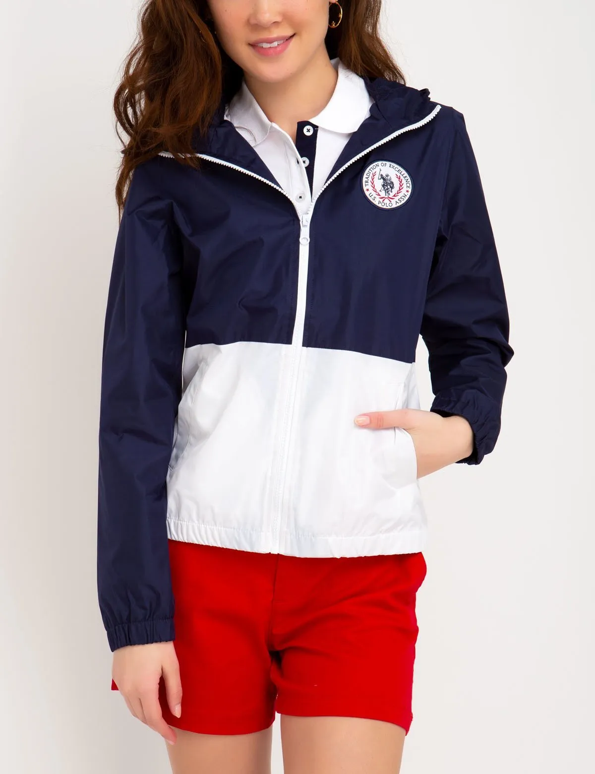 COLORBLOCK HOODED WINDBREAKER sold by U.S. Polo Assn. product image thumbnail 5
