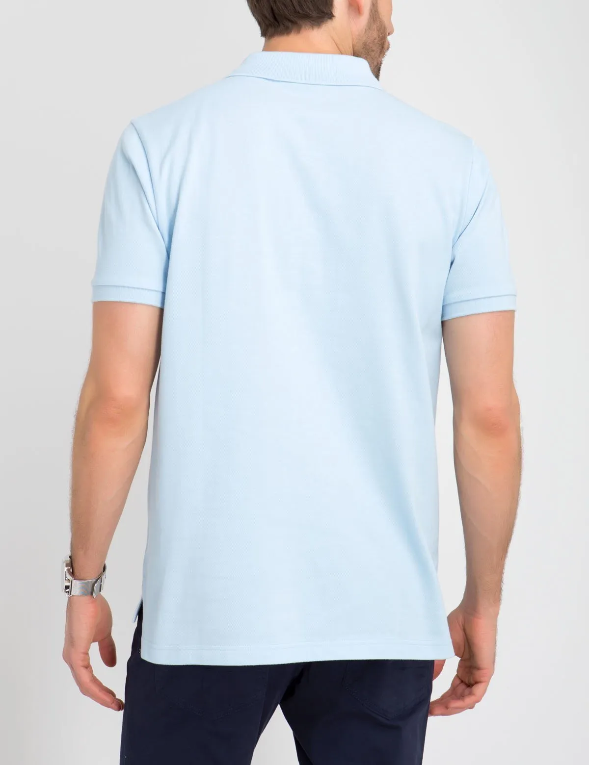 COLORBLOCK STRIPED PIQUE POLO SHIRT sold by U.S. Polo Assn. product image thumbnail 4