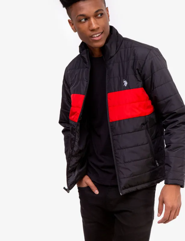 COLORBLOCK PUFFER JACKET sold by U.S. Polo Assn.