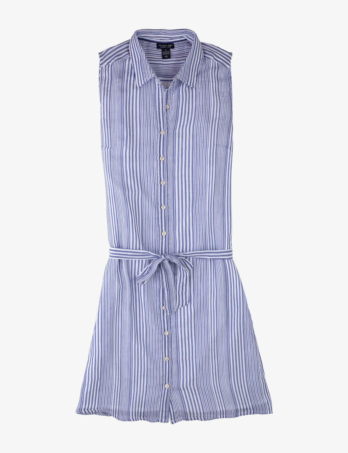 SLEEVELESS COTTON STRIPED DRESSS sold by U.S. Polo Assn.