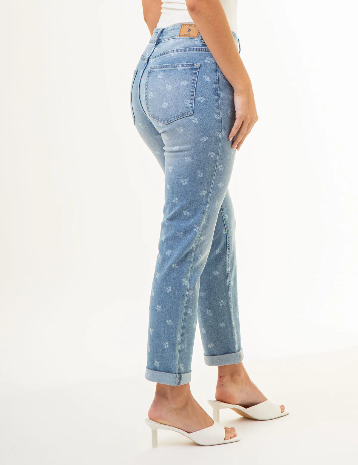 MID RISE BOYFRIEND JEANS sold by U.S. Polo Assn. product image thumbnail 3