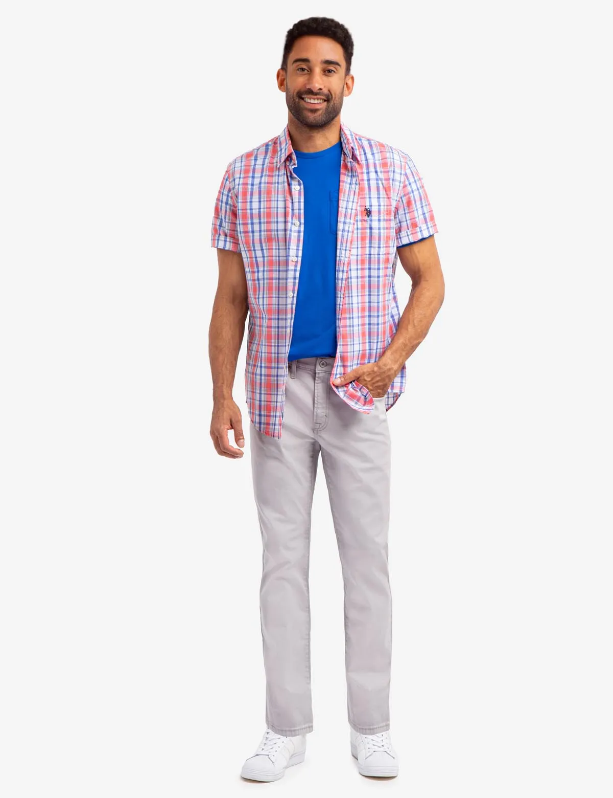 SLIM STRAIGHT 5 POCKET STRETCH CHINO PANTS sold by U.S. Polo Assn. product image thumbnail 2