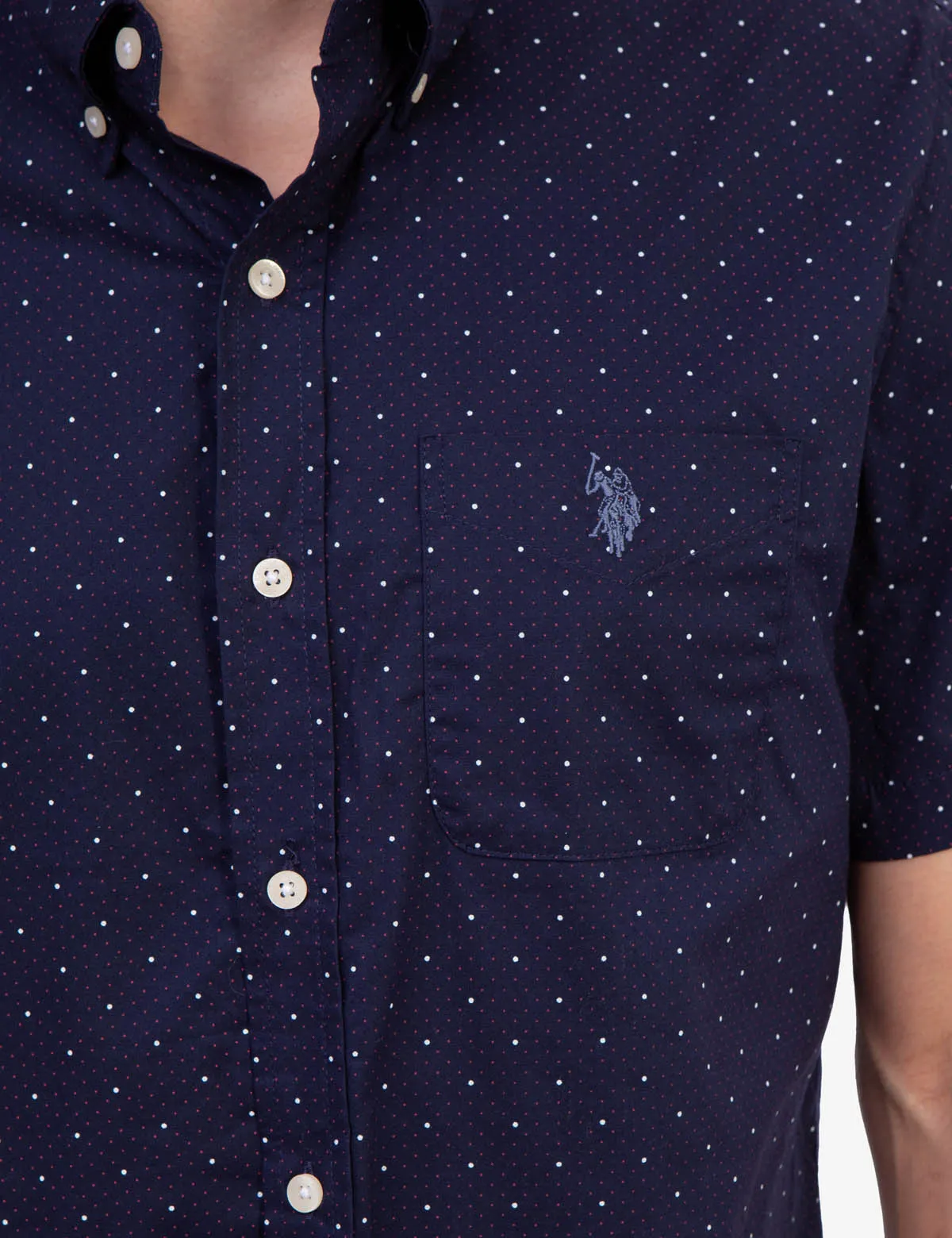 PRINTED POPLIN SHORT SLEEVE SHIRT sold by U.S. Polo Assn. product image thumbnail 5