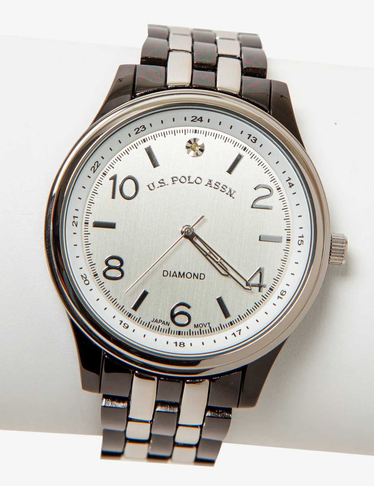 HIS AND HERS GUNMETAL TWO TONE WATCH SET sold by U.S. Polo Assn. product image thumbnail 2