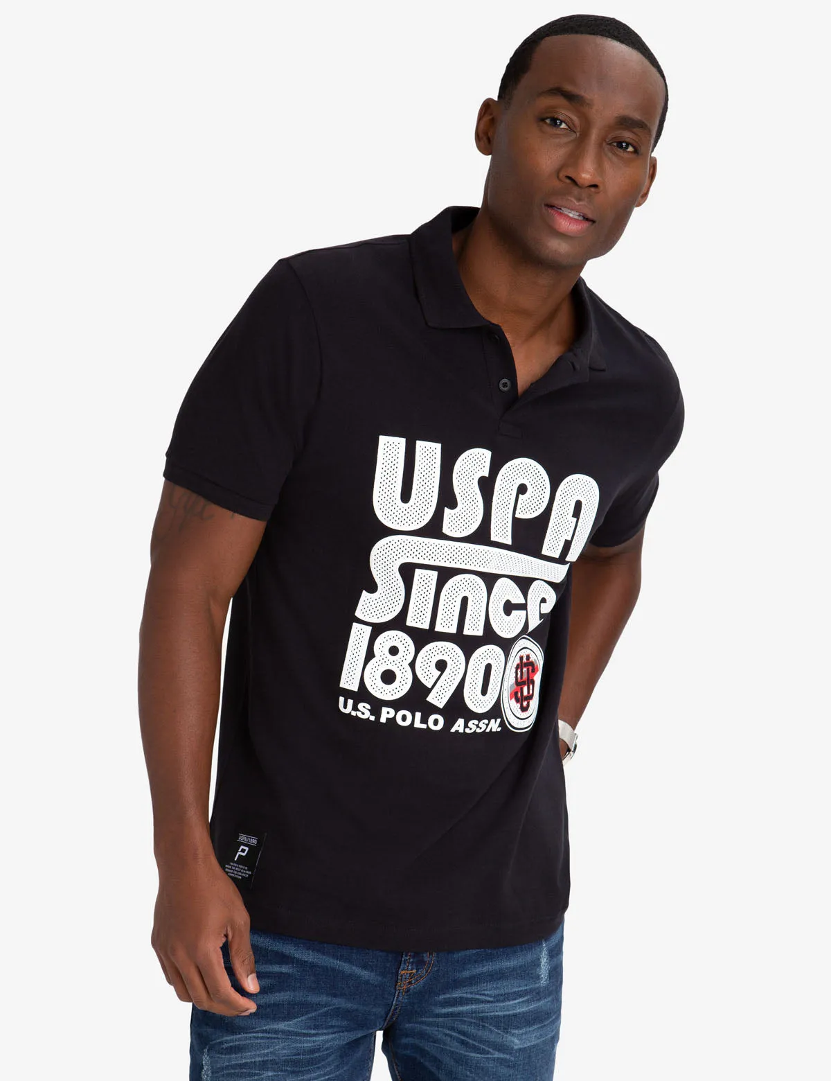 USPA 1890 PRINT POLO SHIRT sold by U.S. Polo Assn.