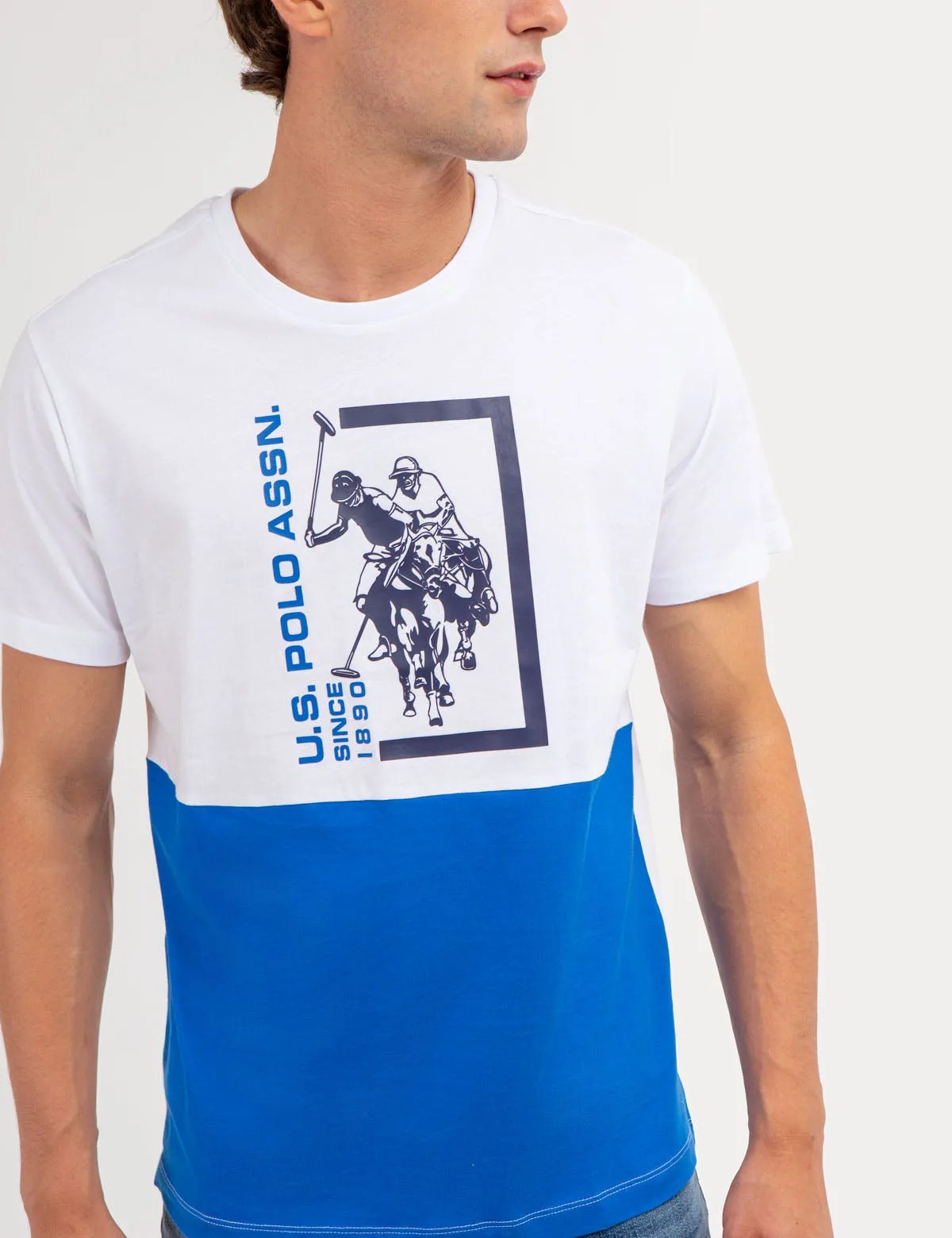 COLORBLOCK GRAPHIC CREW NECK T-SHIRT sold by U.S. Polo Assn. product image thumbnail 5