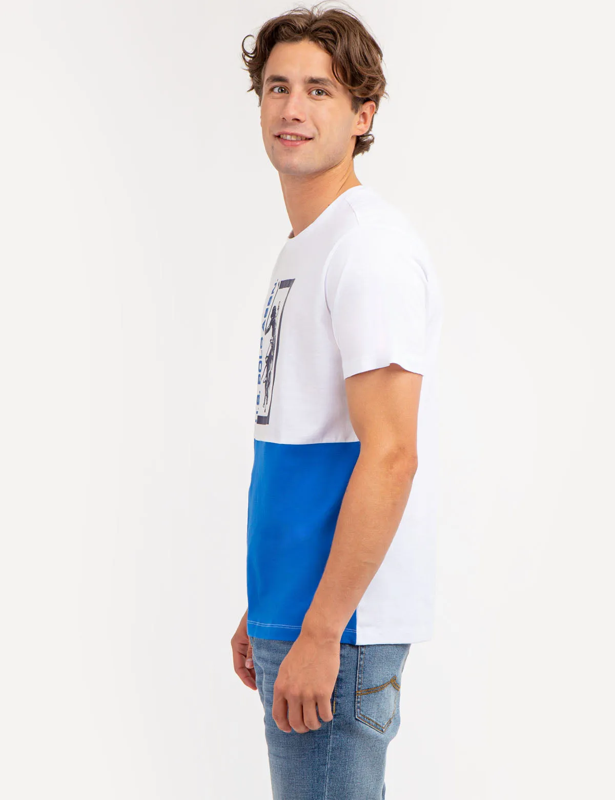 COLORBLOCK GRAPHIC CREW NECK T-SHIRT sold by U.S. Polo Assn. product image thumbnail 3