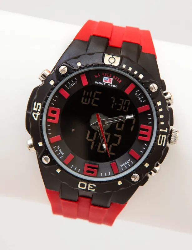 ANALOG-DIGITAL SPORTS WATCH sold by U.S. Polo Assn.