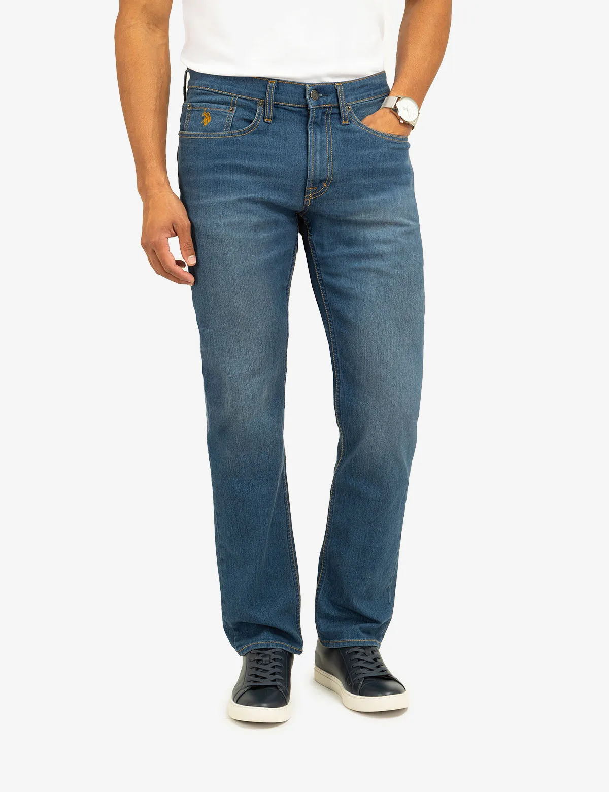 SLIM STRAIGHT FIT JEANS sold by U.S. Polo Assn.