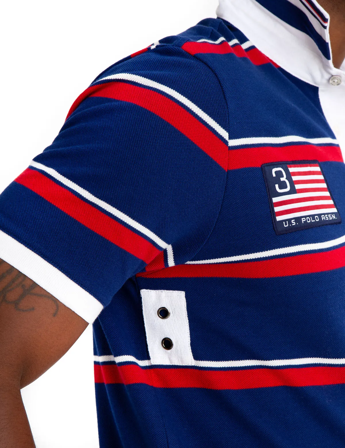 STRIPED TWILL POLO SHIRT sold by U.S. Polo Assn. product image thumbnail 4