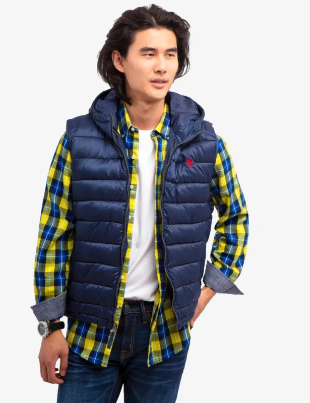 HOODED PUFFER VEST sold by U.S. Polo Assn.