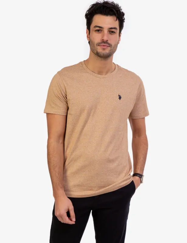 TWISTED YARN CREW NECK T-SHIRT made by U.S. Polo Assn.