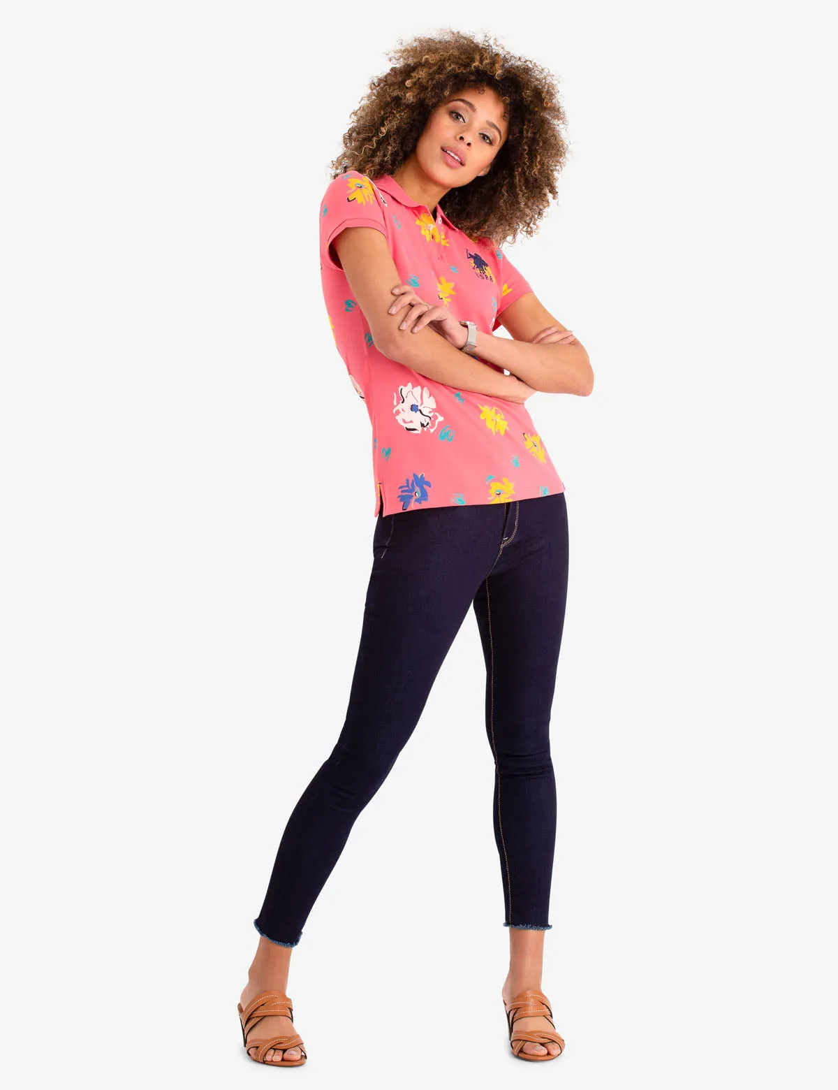 FLORAL PRINT POLO SHIRT sold by U.S. Polo Assn. product image thumbnail 5