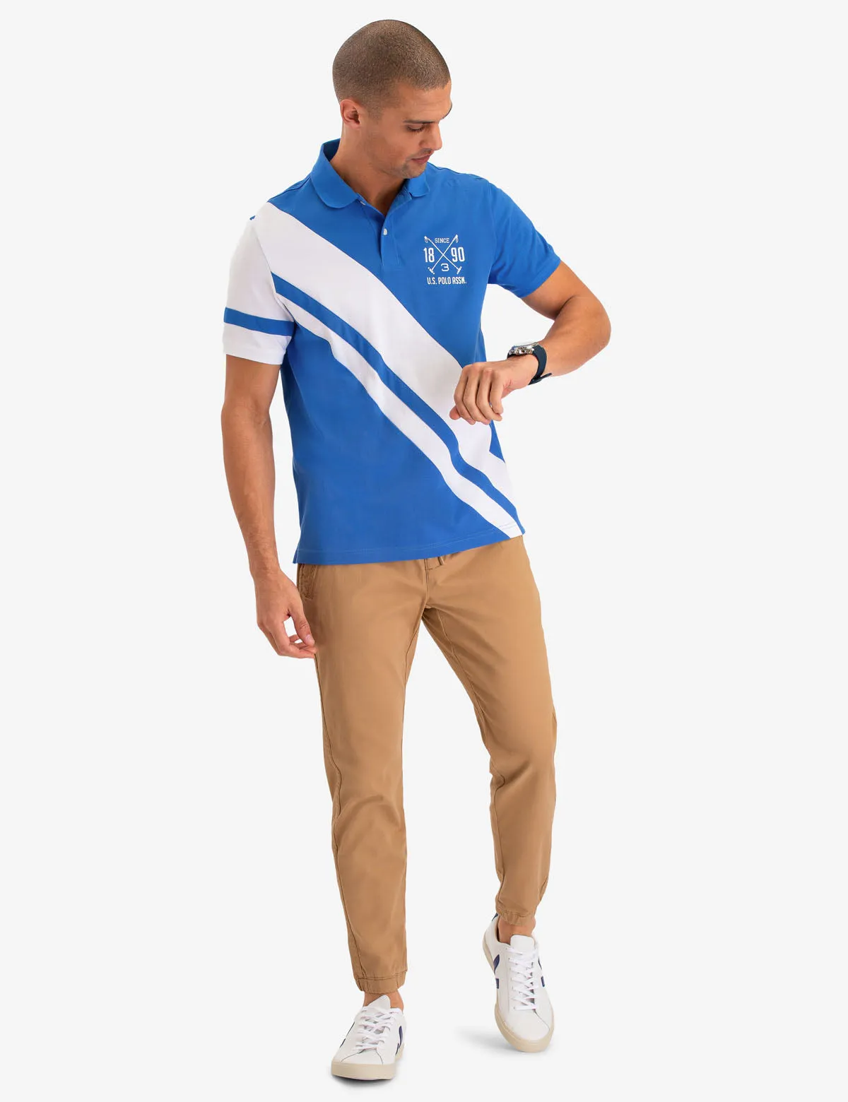 DIAGONAL STRIPE POLO SHIRT sold by U.S. Polo Assn. product image thumbnail 2