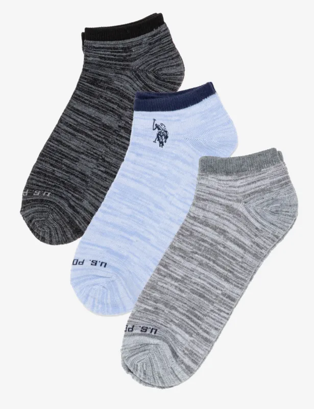 MENS 3PK ASSORTED MARLED LOW CUT SOCKS sold by U.S. Polo Assn.