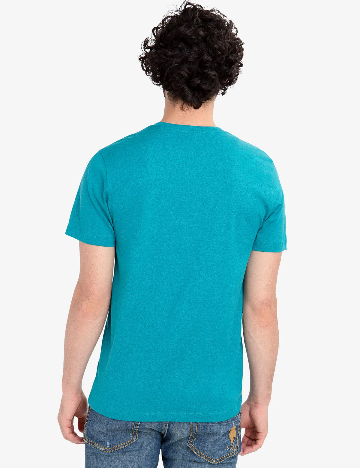 TWISTED YARN CREW NECK T-SHIRT sold by U.S. Polo Assn. product image thumbnail 5