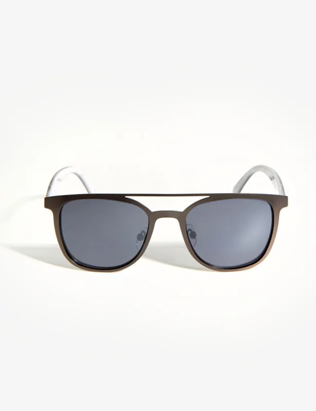 ROUND WOODGRAIN AVIATOR SUNGLASSES sold by U.S. Polo Assn.