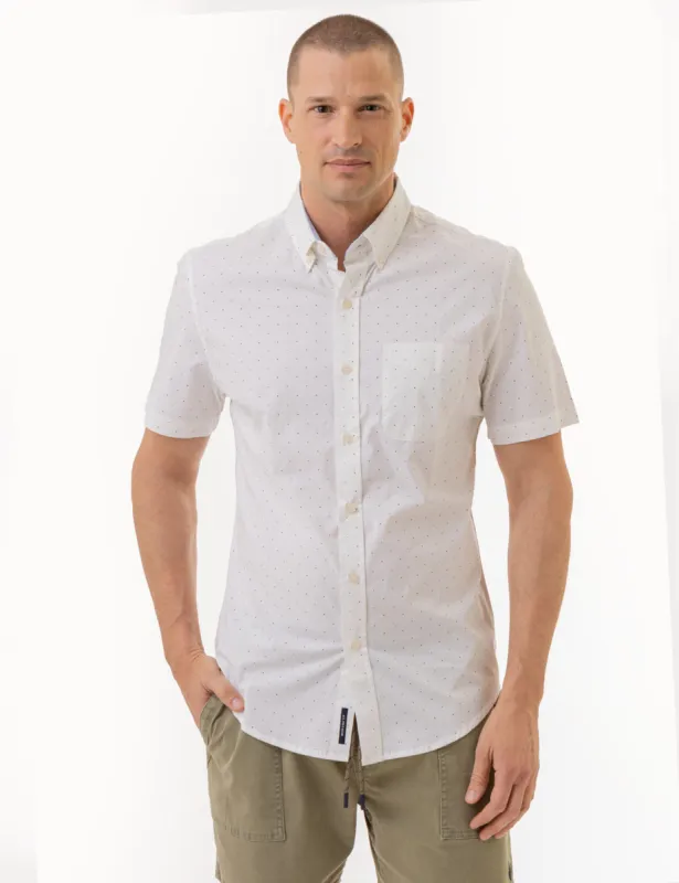 DOT PRINT POPLIN SHORT SLEEVE SHIRT sold by U.S. Polo Assn.