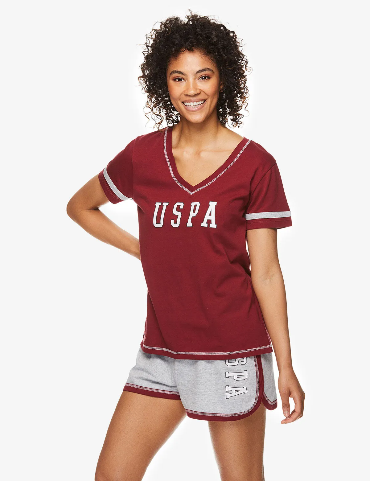 USPA LOGO T-SHIRT AND SHORTS SET sold by U.S. Polo Assn.