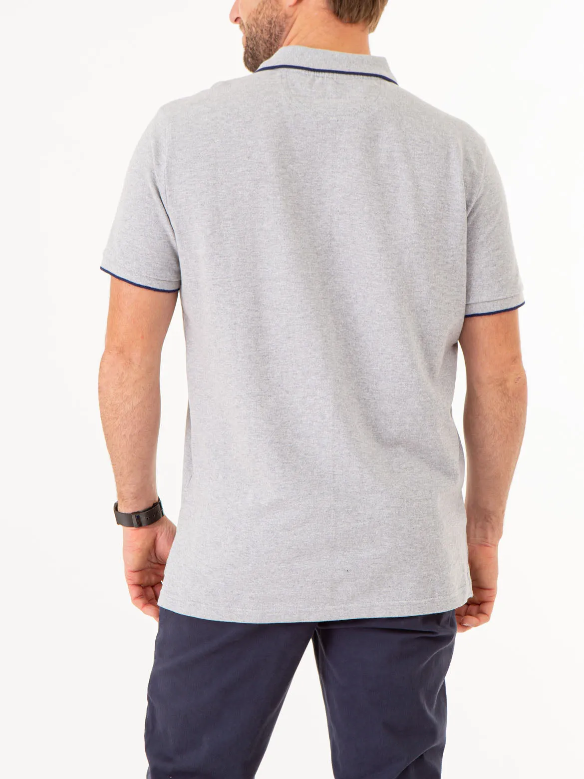 MARLED YARN POLO SHIRT WITH EMBROIDERED CREST sold by U.S. Polo Assn. product image thumbnail 5