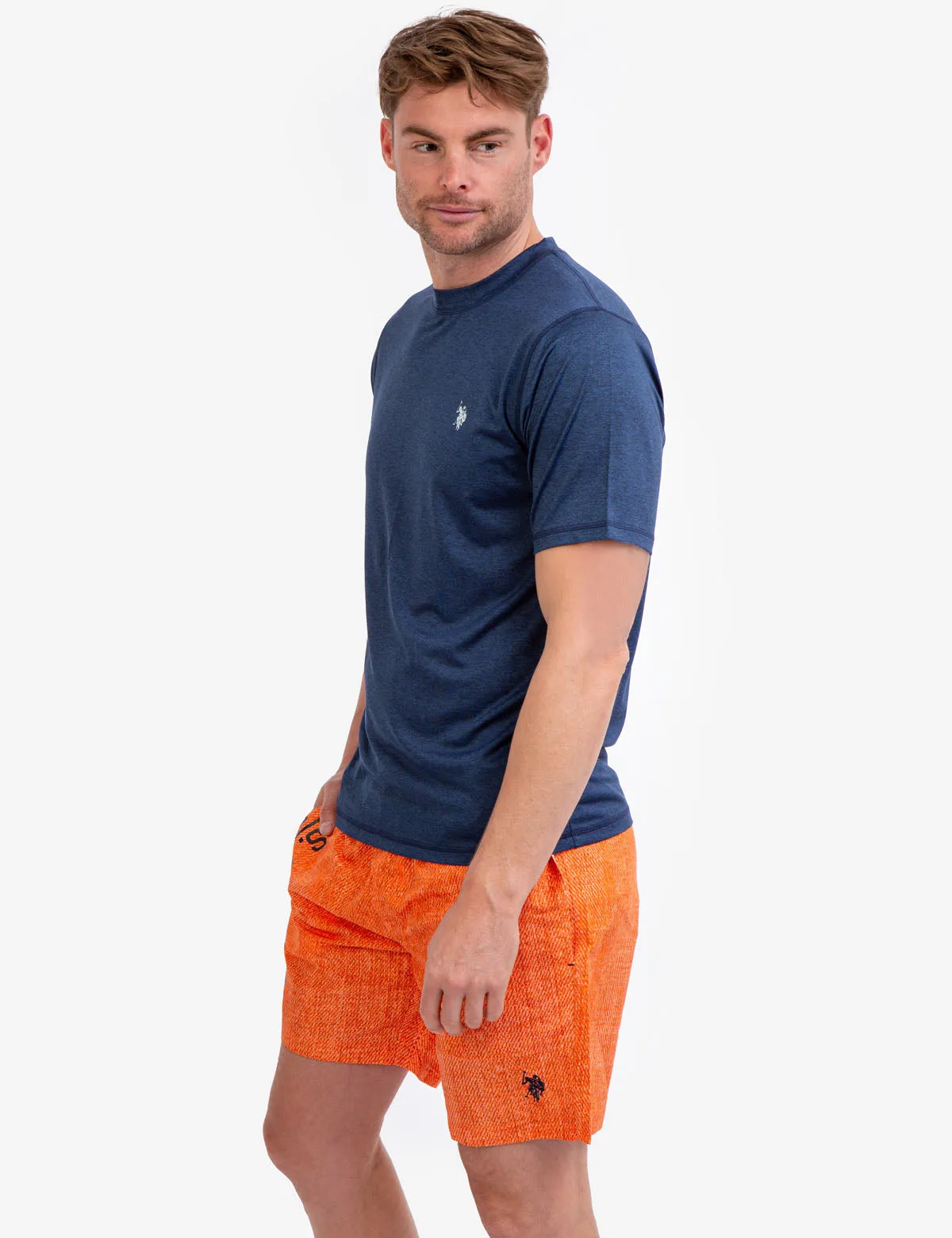 SHORT SLEEVE SPACE DYE UV TOP sold by U.S. Polo Assn. product image thumbnail 3