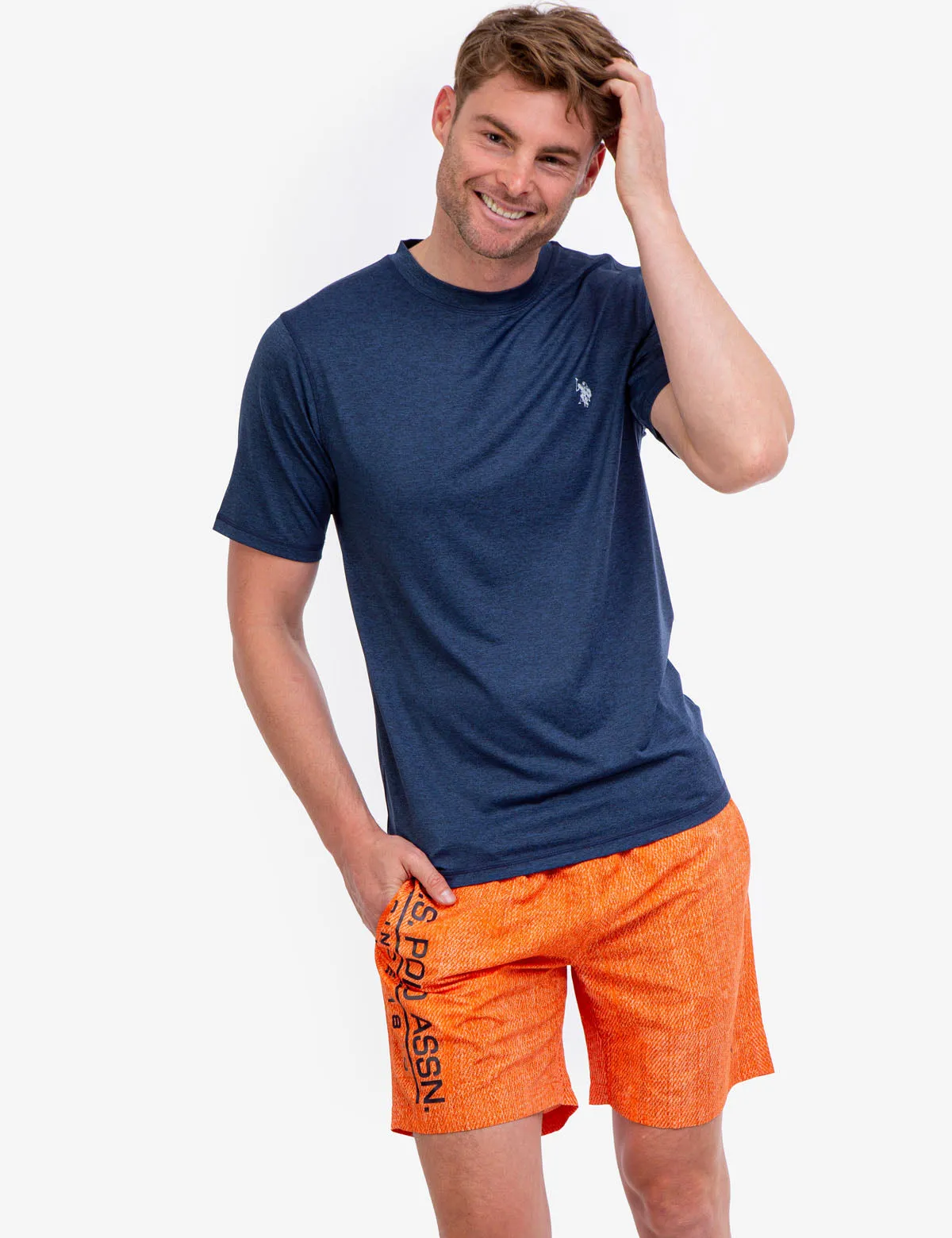 SHORT SLEEVE SPACE DYE UV TOP sold by U.S. Polo Assn. product image thumbnail 2