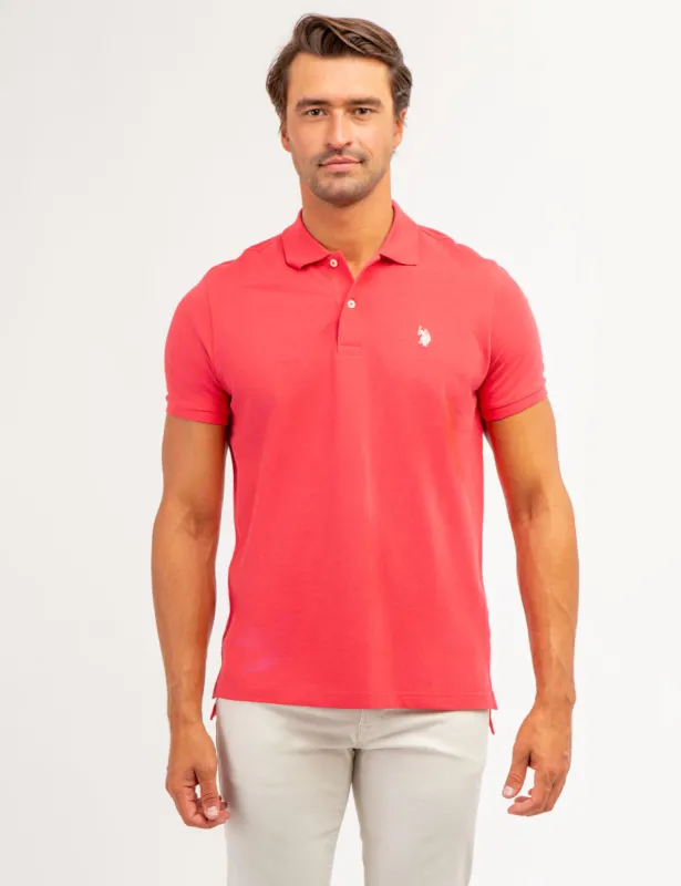 SOLID PIQUE SMALL LOGO POLO SHIRT sold by U.S. Polo Assn.