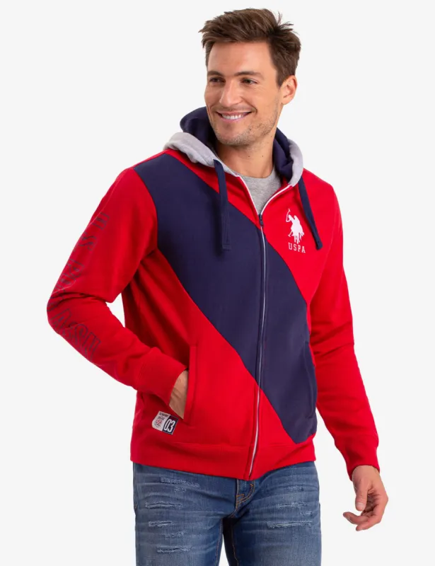 FRECH TERRY COLORBLOCK HOODIE sold by U.S. Polo Assn.
