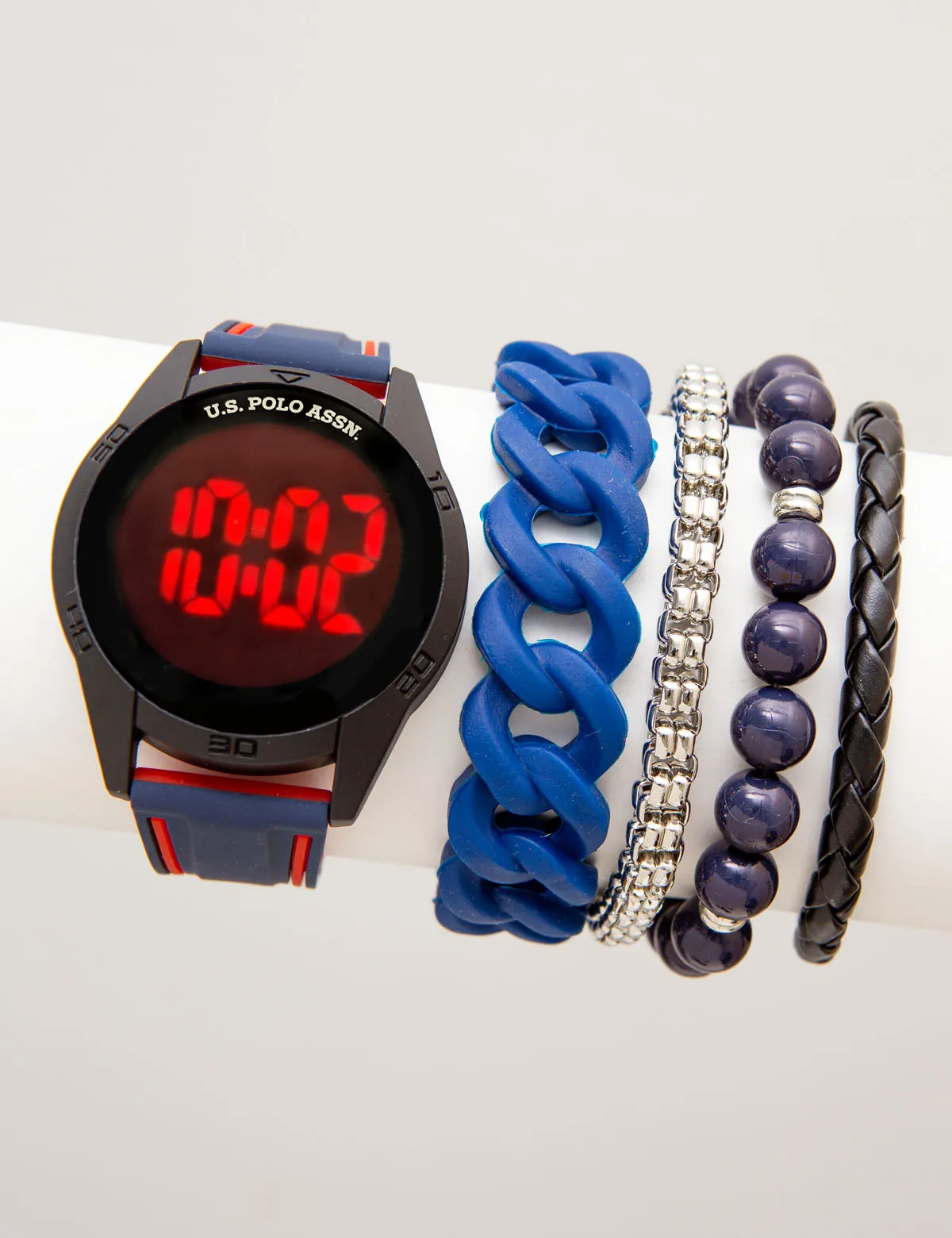 MEN'S SPORT LED WATCH AND BRACELET SET sold by U.S. Polo Assn.