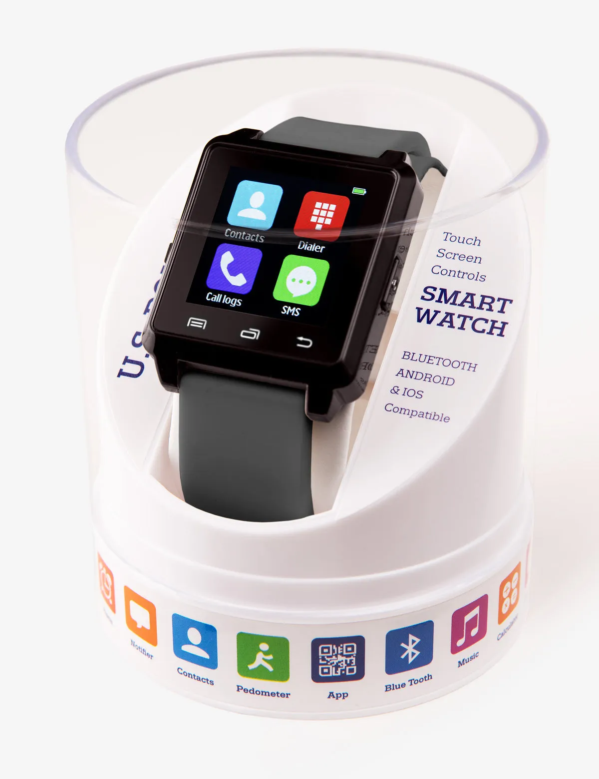 USPA GREY SQUARE RUBBER STRAP SMART WATCH sold by U.S. Polo Assn.