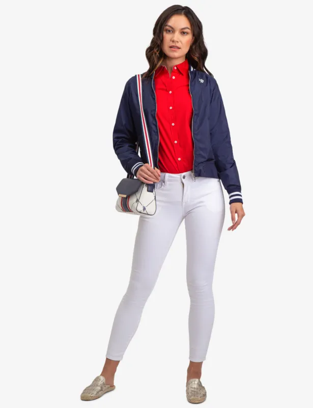 TIPPED BOMBER JACKET sold by U.S. Polo Assn.