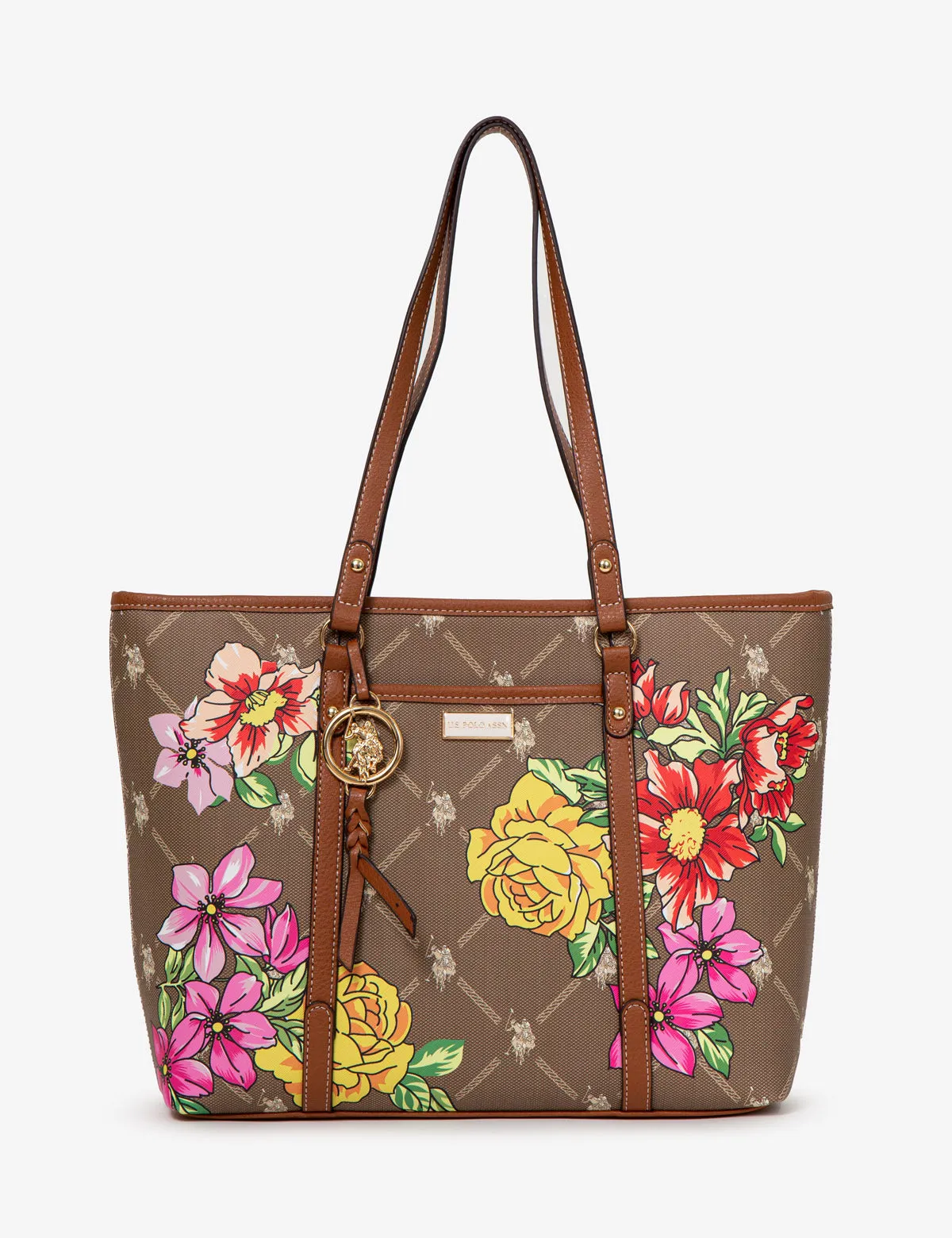 FLORAL SIGNATURE TOTE BAG sold by U.S. Polo Assn.