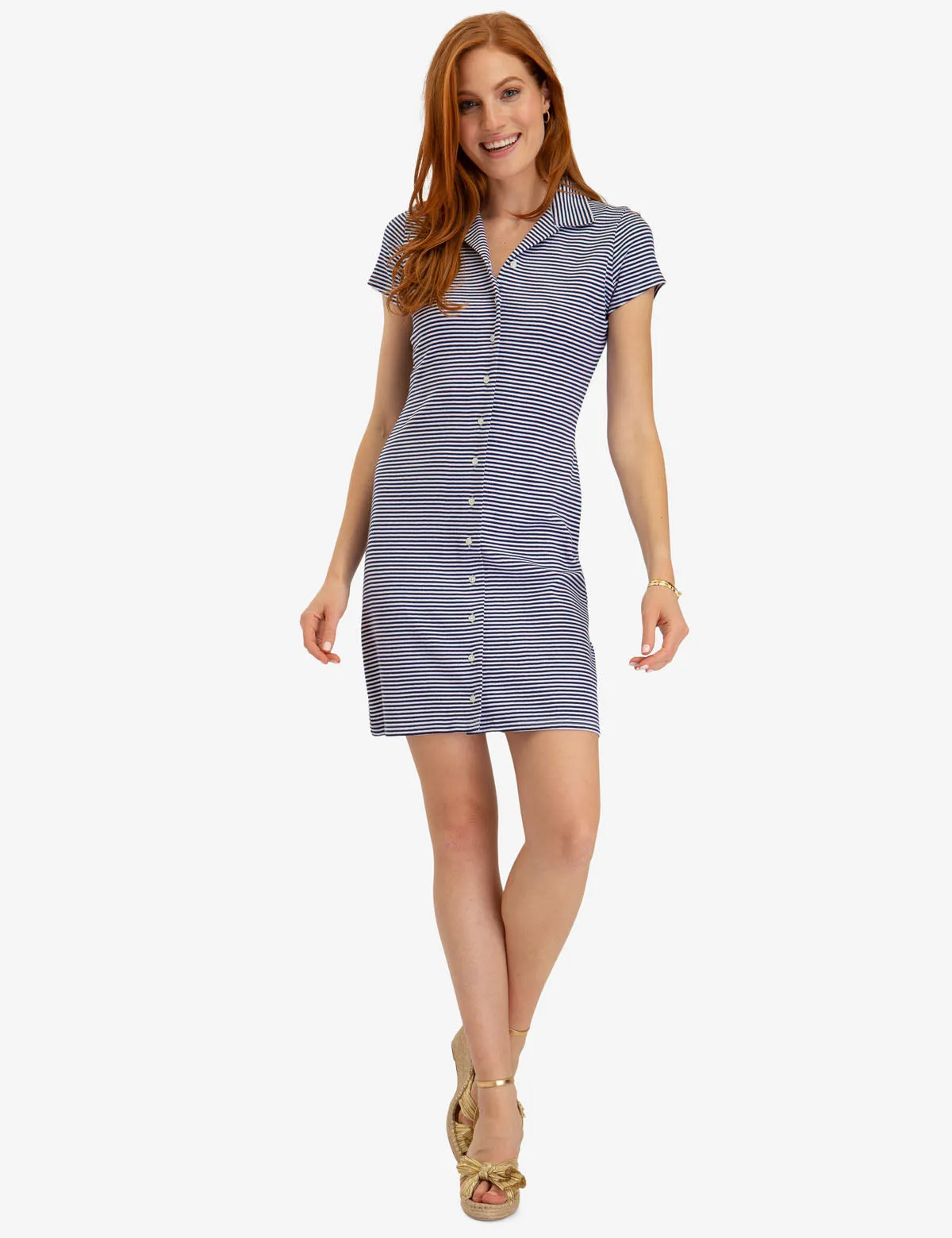 STRIPED BUTTON UP DRESS sold by U.S. Polo Assn. product image thumbnail 2